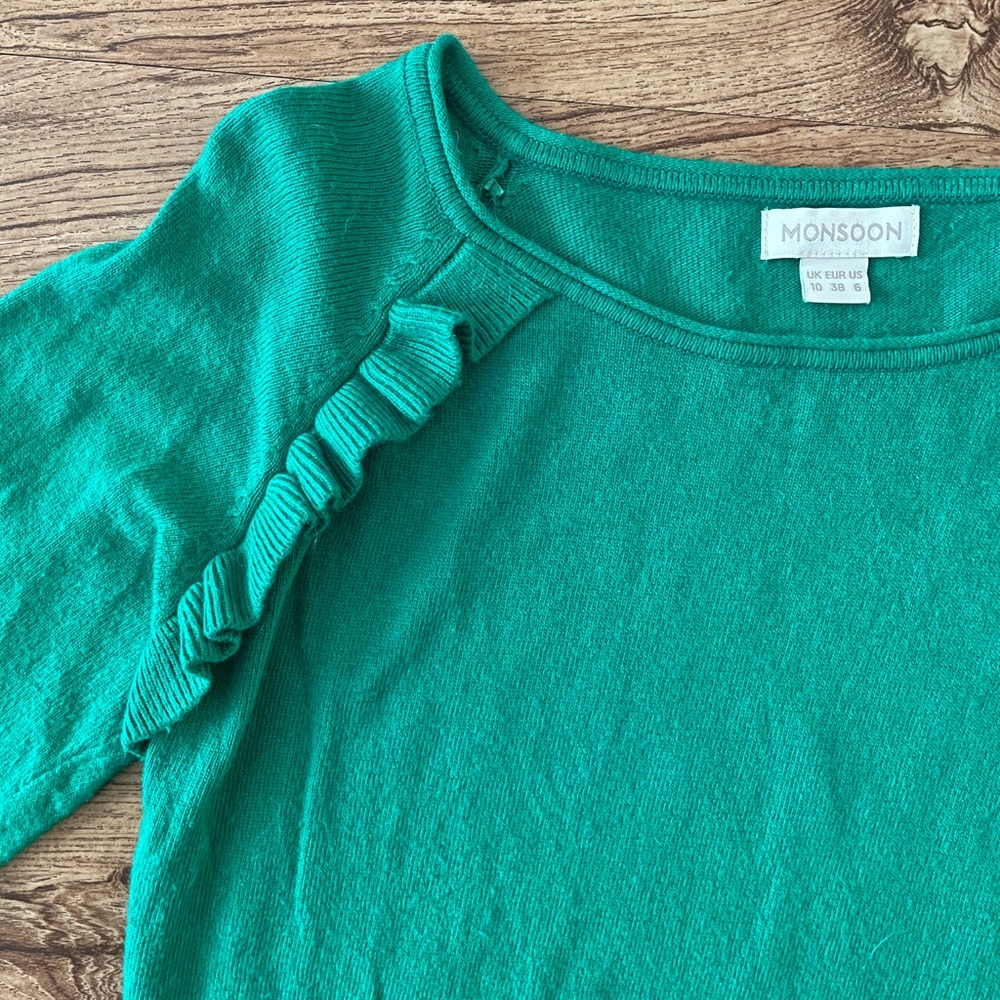 Monsoon Ruffle Detail Sweater - Picture 3 of 4
